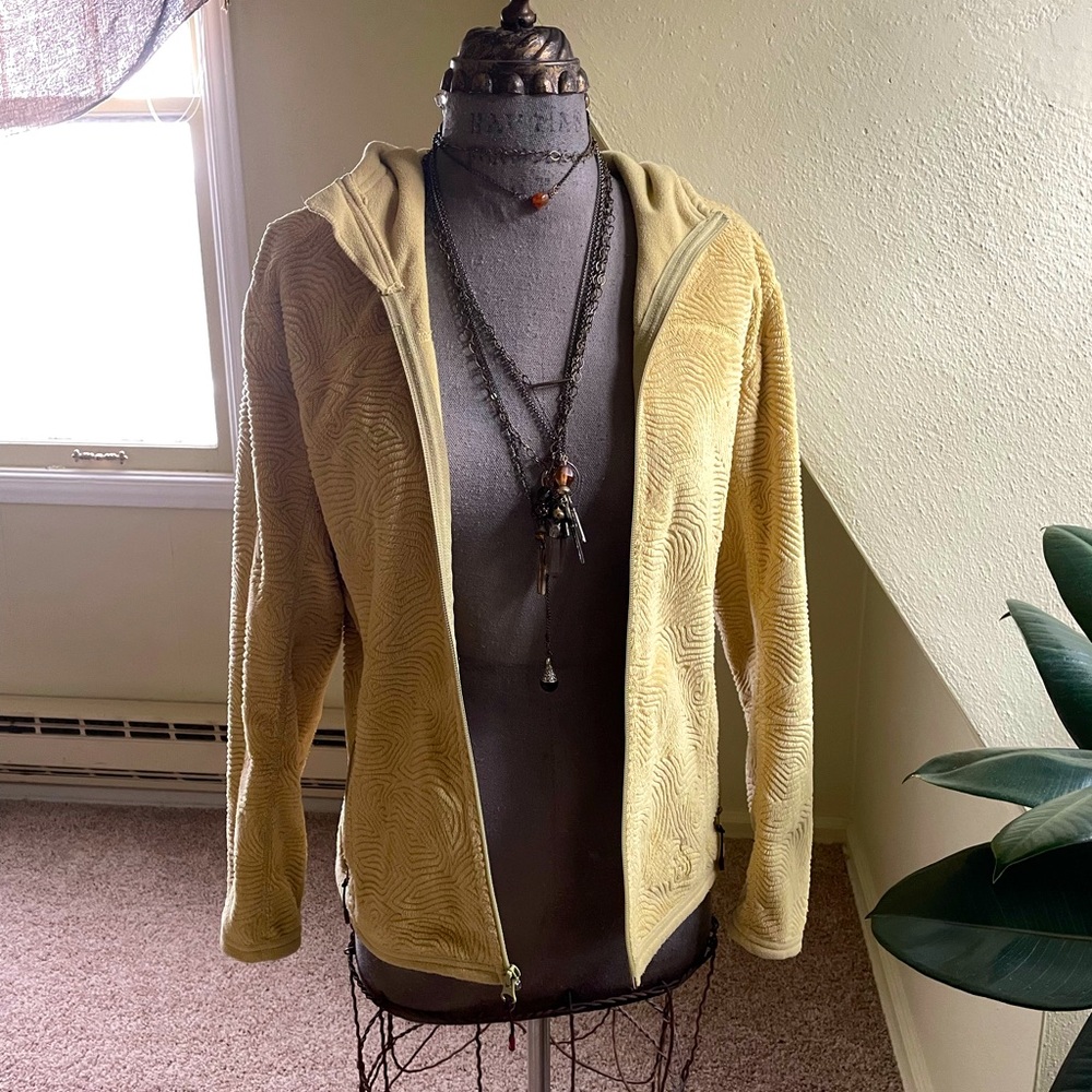 Isis Yellow Fuzzy Zip Up